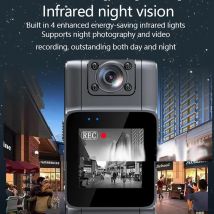 Minikamera o rozdzielczości 1080P, przenośny cyfrowy rejestrator wideo, BodyCam, noktowizor na podczerwień, uniwersalny mały rower