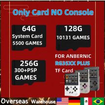 Per ANBERNIC RG35XX PLUS Scheda di memoria 256GB Giochi retrò Scheda TF Giochi precaricati 300+ Giochi PSP Console per videogiochi Pre-installazione