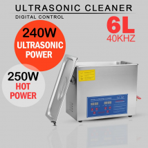 Pulitore ad ultrasuoni riscaldato per gioielli, occhiali, ecc. Capacità di pulizia Dispositivo di pulizia ad ultrasuoni 6 litri di frequenza ultrasonica 40 kHz