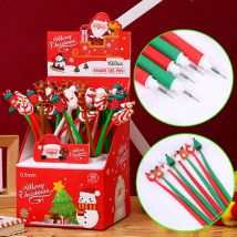6/12/24pcs Weihnachten Cartoon Gel Stift Kinder Elch Schneemann Santa Claus Party Geschenke Weihnachts geschenke Schule Preise Neujahr Geschenk