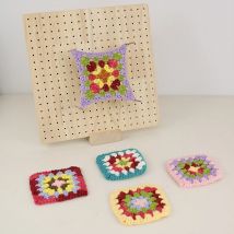 Wooden Knitting Blocking Board Granny Squares Crochet Blocking Mats for Shawls Scarfs Socks Sweaters and Diy Handmade Projects