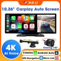 JMCQ 10,26 zoll 4K Drahtlose Carplay Androd Auto Multimedia Auto Player Bluetooth Auto Radio Für Apple Oder Android Video stereo FM BT