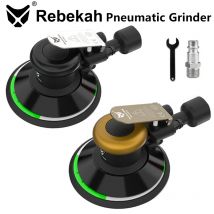 Rebekah 5inch/6inch Pneumatic Orbital Sander Air Polisher 125mm/150mm Air Vacuuming Eccentric 5mm Grinding Machine EU Connector