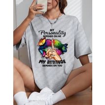 Bemalte Lippen Und Hände T-Shirt Frauen Casual Baumwolle T Shirt Weiche Straße Kurzarm Mode Komfortable Alle Spiel Tops Weibliche