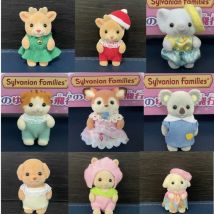 Neue Sylvanian Families Wald Kaninchen Grove Familie Puppenhaus Kindergarten Dekoration Weihnachtsgeschenk Kinder Beflockung Puppe Keine Box