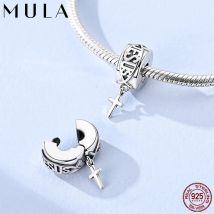 1Pc Jesus Fish Cross Fixing Clip Fit Original Snake Chain Charm Bracelet DIY Making Gift