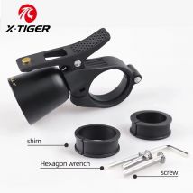 X-TIGER Fahrradklingelring, klassische Edelstahl-Lenkerklingel, Sicherheitswarnung, Fahrradhupe, klarer Klang, Fahrradzubehör