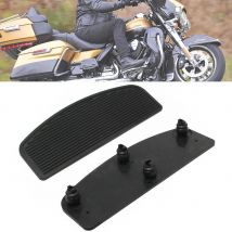 Motorrad schwarz vorne Gummi Fahrer Einsatz Trittbrett Dielen Fuß stift für Harley Touring 2014-2018 Dyna Electra Road Glide
