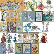 Kreuzstichset für DIY-Handarbeiten, Baumwolle, Leinen, Flachs, farbige Leinwand, DIY-Stickerei, Liebespaar-Design, 14 ct, 18 ct, 11 ct