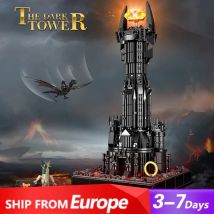 779Teile Klemmbausteine Movie Game MOC Ring Lord Black Devil Tower Baustein Set Kreative Ringe Magische Festung Schloss Modell Ziegel Puzzle Spielzeug Für Kinder