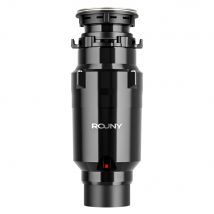 Smaltimento dei rifiuti ad avanzamento continuo con riduzione del suono, tritarifiuti alimentari da 1/2 HP con sistema di macinazione in acciaio inossidabile