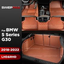 Für BMW 5er G30 2018-2022 21 20 19 Auto-Fußmatten, Kofferraummatte, Fußpolster, Innenzubehör