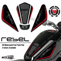 Rebel 300 500 Fuel Tank Pad Sticker 3D Gas Cover Protection Decals Waterproof For Rebel300 Rebel500 CMX 300 500 CMX500