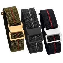20mm 22mm Elastic Nylon Band for Samsung Galaxy Watches 3 41 45mm Strap for Amazfit Nylon Watch Troops Parachute Bag Watchband