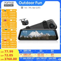 70mai Rearview Dash Cam S410 9.35 Inch Touch Screen Dual-channel Record HDR 1440P 138 FOV 70mai Car DVR S410 Supercapatior