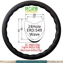 700C Wave Wavy Carbon Felge 28 mm breit 24 Löcher 4045 mm 4550 mm 5560 mm tiefe Scheibe oder Basalt High TG V Felgenbremse UD Marmor SL Light