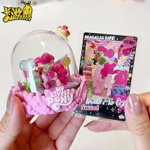 Kayou Original My Little Pony Mini Scene Vol.1 Magical Home Pinkie Pie Rainbow Dash Decoration Blind Box Rarity Toys Xmas Gifts