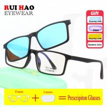 Anpassen Brillen Myopie Brillen Harz Linsen Brillen Brille Rahmen Optische Sonnenbrille Clip auf Polarisierte