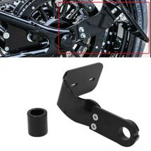 Motorcycle Black Side Mount License Plate Holder Bracket For Harley Softail Fat Boy Breakout Dyna Street Bob 2018-2022