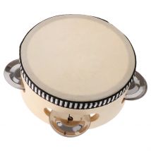 6/8/10 Zoll Orff Tamburin Kinder Holz Handtrommel Erleuchtetes Instrument Spielzeug Hochzeit Souvenirs Neapolitanisches Symbol Geschenk