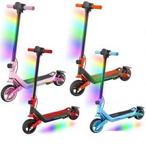Elektroroller für Kinder im Alter von 6-12 Jahren, Faltbarer E-Scooter mit 130W Motor, Doppelfederung, Höchstgeschwindigkeit 16km/h, Reichweite 10km, Bestes Geschenk
