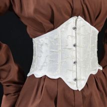 Korsett-Gürtel-Oberteil für Damen, Unterbrust-Schnür-Top, verstellbare Klammer, Gürtel, Bustier