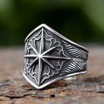 Sternen ring 316l Edelstahl Star Männer Ring Punkrock Rap für Biker männlichen Freund Mariner Schmuck kreative Geschenk Drops hipping