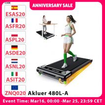 Bieżnia chodowa Akluer 480L-A z regulacją nachylenia, bieżnia pod biurko 2.5HP z pilotem, wyświetlacz LED, maksymalna wytrzymałość 150 kg