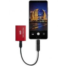 XIKCU New 16TB Portable SSD External Hard Drive USB 3.0 Type C Solid State Drive High Speed Hard Disk for Laptop/Desktop/Phones