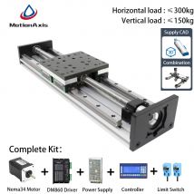 Nema34 Schrittmotor CNC Linearantrieb Modul Industrieller Hochleistungs-Kugelumlaufspindelantrieb Dual Linearführungsschienen Hohe Präzision