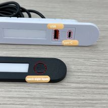 Multi-funktion Embedded Steckdose Stecker Touch Schalter Led Licht Möbel USB Lade Schreibtisch Verstecken Typ-c Lade Buchse