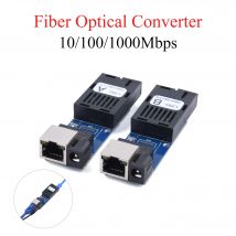 Mini-Gigabit-Glasfaser-Medienkonverter 10/100/1000 Mbit/s Singlemode 3 km UPC/APC SC-Port
