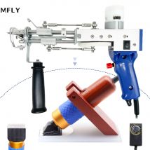 Macchine per intrecciare MFLY Kit di pistole per trapuntatura 2 in 1 Pistola per tappeti per trapuntatura portatile per trapuntatura a pelo tagliato con macchine utensili per trapuntatura