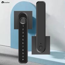 SmarDeer Elektronisches Schloss für Tuya Smart Lock mit Bluetooth-Fingerabdruckschloss entsperren über Mobiltelefone, Fingerabdruck und Code