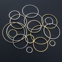 8-40mm Messing Geschlossen Ring Ohrring Drähte Hoops Anhänger Anschlüsse Ringe Für DIY Schmuck Machen Liefert Zubehör