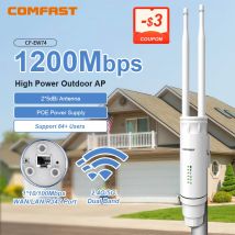 Comfast AC1200 Punto di accesso AP esterno Router di estensione del segnale Wifi 2.4/5Ghz Dual Dand a lungo raggio 1200mpbs Ripetitore Wifi wireless