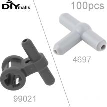 100 stücke moc kompatibel montiert Partikel 99021 Schlauch verbinder 4697 t Stück Teile 3-Wege-t Stecker Baustein technologie