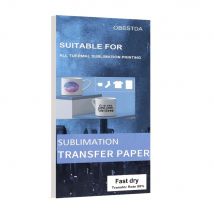 30 Blatt 3,7 x 8,5 Zoll Wärmesublimations-Transferpapier für Tassen Polyester-Baumwolle T-Shirt Kissen Stoffe Tuch Handyhülle DIY Desi