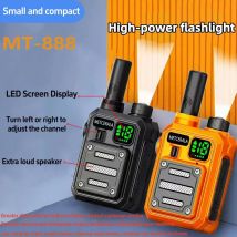 Mini Walkie-Talkie Camping 2025 New Long-Range High-Power UHF Two Way Radio Matching with Baofeng Transceiver Portable Outdoor