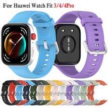Silicone Strap For Huawei Watch Fit 3 4 Band Smartwatch Replacement Sport Correa Bracelet For Huawei Watch Fit 4 Pro Accessories