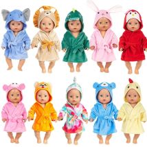16 Inch Baby Puppe Bademäntel 17 Inch Reborn Puppen Kleidung Schlafen Tragen