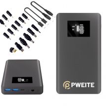 Banco de energía CC de 20000mAh PD100W 5V 9V 12V 15V 16V 19V 19,5V 20V 24V DC Powerbank batería para ordenador portátil tableta proyector CPAP
