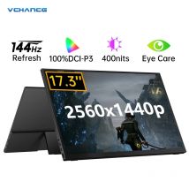 Vchance 17.3 ''144hz tragbarer Monitor 100% DCI-P3 2560x1440p 1000nits hdr Gaming-Display für PC Laptop Telefon Schalter ps5 xbox mac