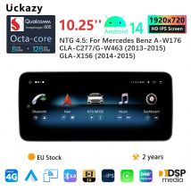 10.25 "Snapdragon 665 Android 14 Autoradio Per Mercedes W176 X117 X156 W463 2013-2018 Lettore Schermo Multimediale Carplay GPS 128GB