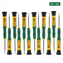 Set di cacciaviti magnetici da 12 pezzi Cacciavite Torx a testa piatta Phillips per occhiali/orologi/computer/laptop/telefoni