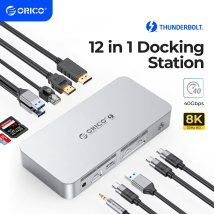 Orico thunderbolt 4 docking station typ c zu hdmi-kompatibler adapter 8k @ 30hz usb3.0 gen2 hub splitter für macbook mac windows