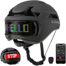 Fahrradhelm mit LED-Anzeige, integral geformter, verstellbarer Sport-Fahrrad-LED-Helm für Männer und Frauen, MTB, Mountainbike, Rennrad
