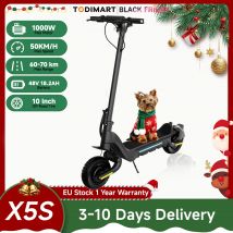 TODIMART X5S scooter elettrici per adulti doppio motore 2000W 48V 18.2Ah velocità 50 km/h pneumatico fuoristrada pieghevole 10"