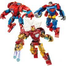 76302 76307 Klocki Superbohaterowie Avengers Thor Iron Man Thanos Zestaw Kompatybilny z Figurkami Akcji Zabawka Klocki Model Ozdoba