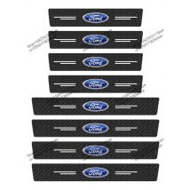 4Pcs Car Anti Scratch Door Sill Protector Sticker For Ford B-Max cmax smax st line Galaxy Explorer Expedition Mondeo Accessories